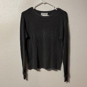 Daydreamer x Free People Def Leopard Thermal Top Small
